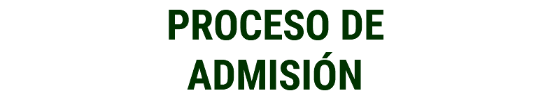 PROCESO DE ADMISIÓN