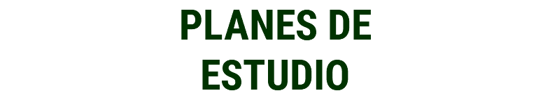 PLANES DE ESTUDIO